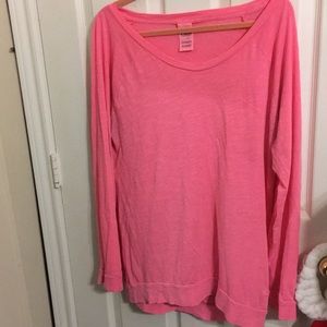 Scoop, hot pink, long sleeve T